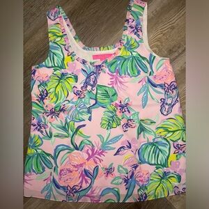 Lilly pulitzer ruffle tank